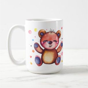 Schattige Beer Coole Teddy positief Koffiemok