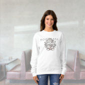 Schattige Beer Custom Football Sweatshirt
