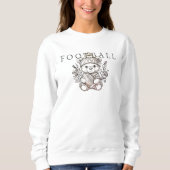 Schattige Beer Custom Football Sweatshirt (Voorkant)