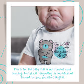 Schattige Beer - Don't Boop My Nose Baby Bodysuit