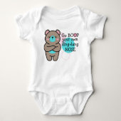 Schattige Beer - Don't Boop My Nose Baby Bodysuit (Voorkant)