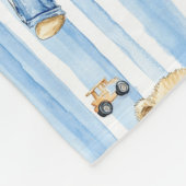 Schattige Beer en baby Fleece Deken (Hoek)