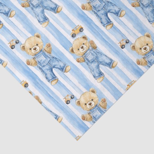 Schattige Beer en baby Tissuepapier (Detail)