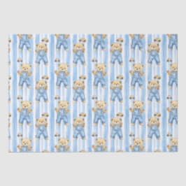 Schattige Beer en baby Tissuepapier