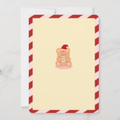 Schattige beer en hond kinder feestuitnodiging kaart (Achterkant)