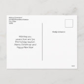 Schattige Beer en kerstboom Feestdagenkaart (Achterkant)