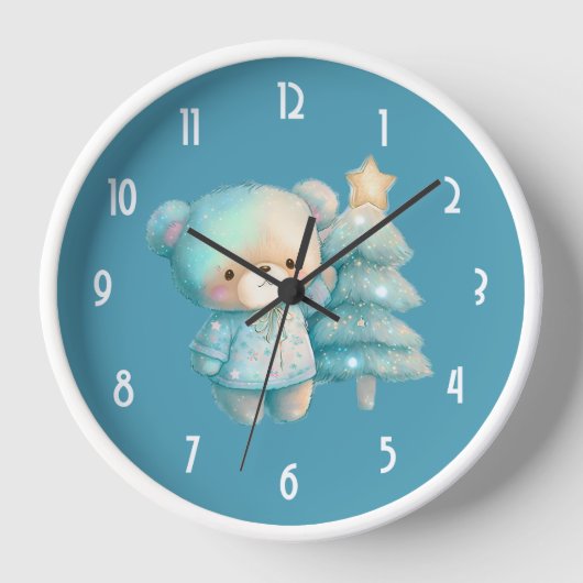 Schattige Beer en kerstboom vakantie (Voorkant)