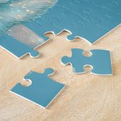 Schattige Beer en kerstboom vakantie Legpuzzel (Zijkant)