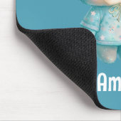 Schattige Beer en kerstboom vakantie Muismat (Hoek)