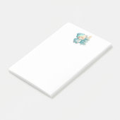 Schattige Beer en kerstboom vakantie Post-it® Notes (Schuin)
