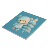 Schattige Beer en kerstboom vakantie Tegeltje (Zijkant)