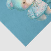 Schattige Beer en kerstboom vakantie Tissuepapier (Detail)