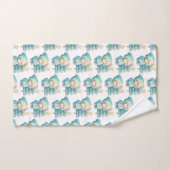 Schattige Beer en kerstboom vakantiepatroon Bad Handdoek (Handdoek)