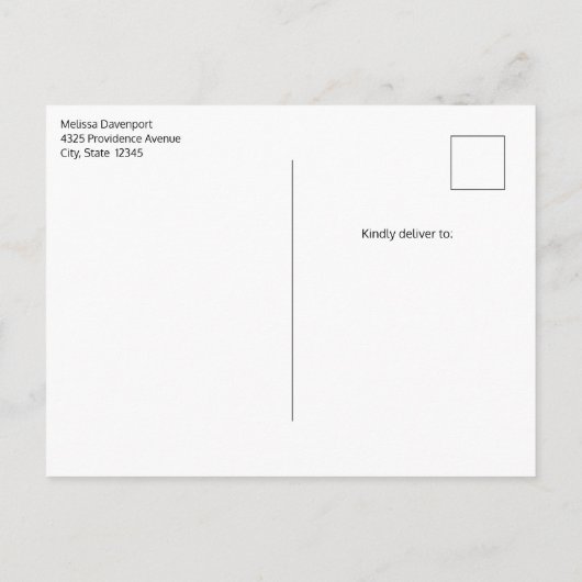 Schattige Beer en Kerstboom Verjaardag Uitnodiging Briefkaart (Achterkant)