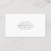 Schattige Beer en kerstboom Visitekaartje (Achterkant)