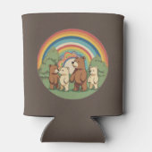 Schattige Beer familie Blikjeskoeler (Achterkant)