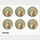 Schattige Beer Familie Sticker (Vel)