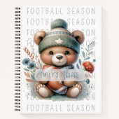 Schattige Beer gepersonaliseerd recept Notitieboek (Voorkant)