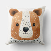 Schattige Beer Gezichtskussen, Kinder Zaal Decor Kussen (Voorkant)