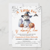 Schattige Beer, Ghost & Pumpkins Little Boo Baby s Kaart (Voorkant)