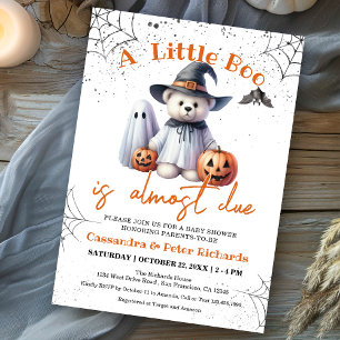Schattige Beer, Ghost & Pumpkins Little Boo Baby s Kaart