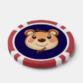 Schattige Beer Glimlach Poker Chips (Enkel)