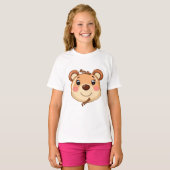 Schattige Beer Glimlach T-shirt (Voorkant volledig)