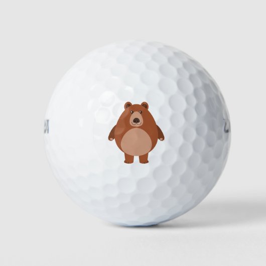 Schattige beer golfballen (Voorkant)