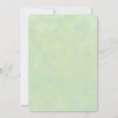 Schattige Beer Groen Genderneutraal Baby shower Kaart (Achterkant)