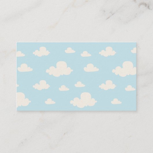 Schattige Beer Hallo Informatiekaartje (Achterkant)