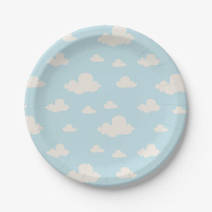 Schattige Beer Hallo Kleine Baby Shower Papieren Bordje