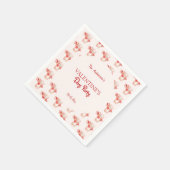 Schattige Beer Hart Valentijnsdag Partij Servet (Hoek)