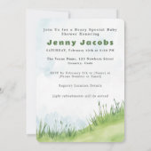 Schattige beer Het is een meisje Baby shower beer Kaart (Achterkant)