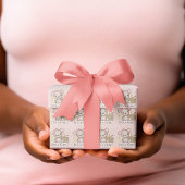 Schattige Beer Het is een meisje picknick blauw Ba Cadeaupapier