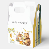 Schattige Beer Honey Bee Hive Baby shower Bedankdoosjes (Geopend)
