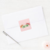Schattige Beer in de liefde Sticker (Envelop)
