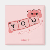 Schattige Beer in liefdesmagneet Magneet (Voorkant)