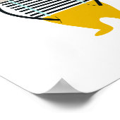 Schattige Beer Jongen Speelt Hele Dag Poster (Hoek)