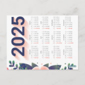 Schattige Beer Kalender 2025 Briefkaart (Achterkant)