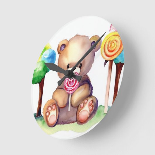Schattige Beer kinderkamer klok (Hoek)
