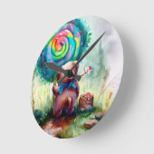 Schattige Beer kinderkamer klok (Hoek)