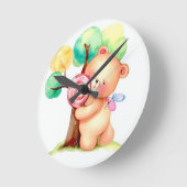 Schattige Beer kinderkamer klok (Hoek)