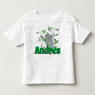 Schattige Beer Koala Klimaatboom met eucalyptusboo Kinder Shirts