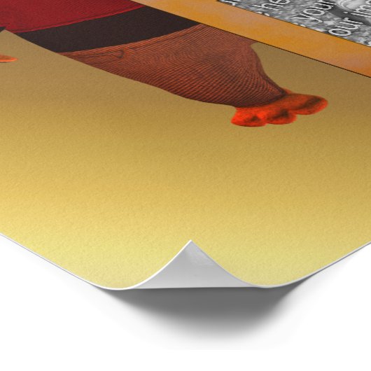 Schattige Beer Lijst Creëer Uw eigen foto Poster (Hoek)