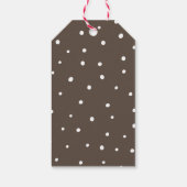 Schattige Beer Meisje Baby shower Dank u Cadeaulabel (Achterkant)