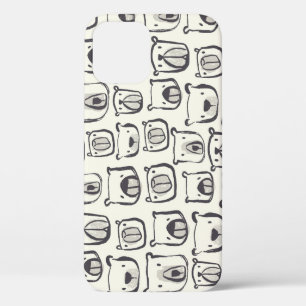 Schattige beer, met de hand getekend naadloos patr Case-Mate iPhone case
