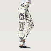 Schattige beer, met de hand getekend naadloos patr leggings (Rechts)