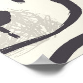 Schattige beer, met de hand getekend naadloos patr poster (Hoek)