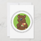 Schattige Beer met Ice Cream Cone Fun Animal Kaart (Voorkant)