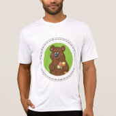 Schattige Beer met Ice Cream Cone Fun Animal T-shirt (Voorkant)
